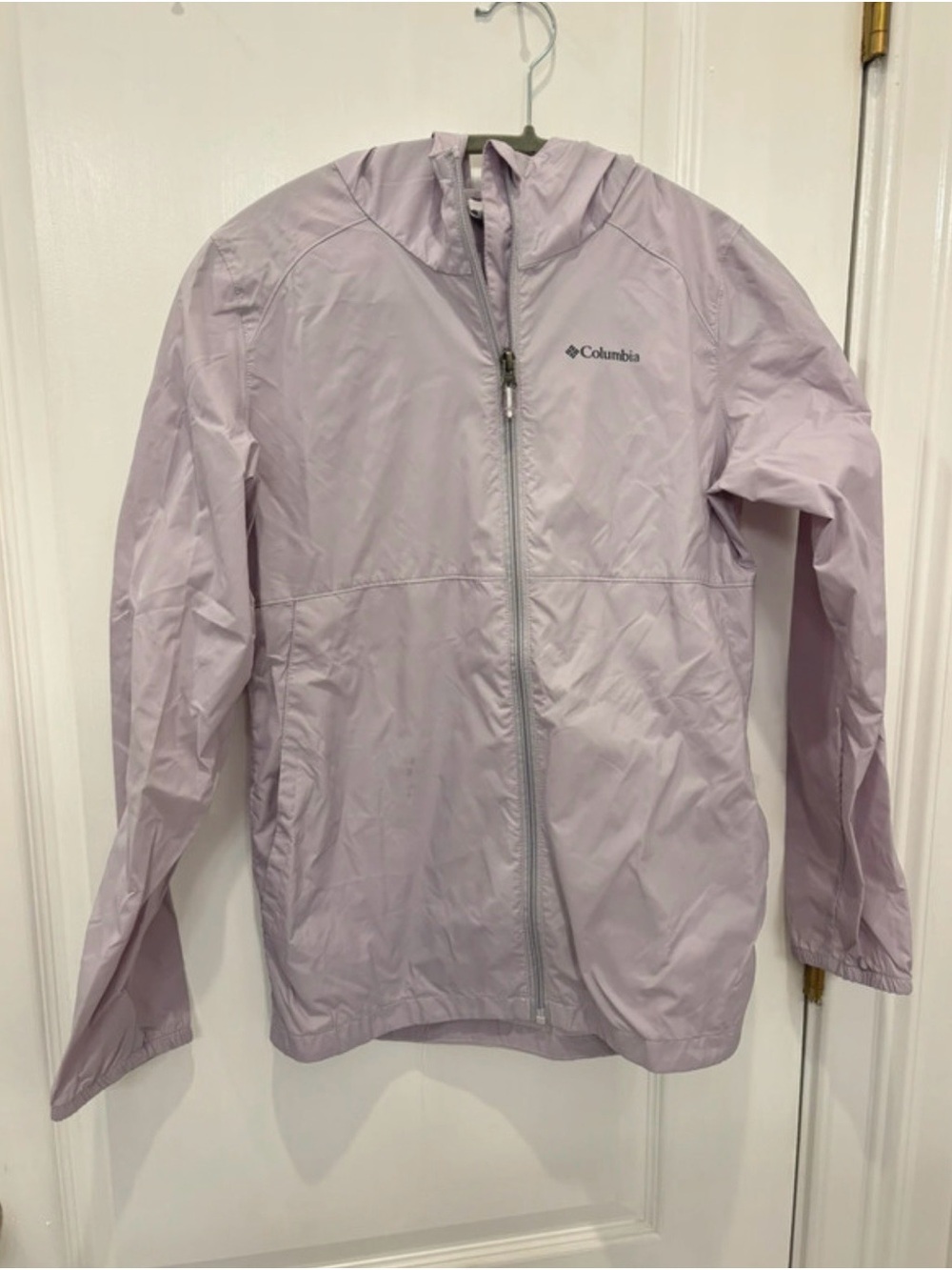Columbia Kids Lavender Hooded Packable Windbreaker Jacket